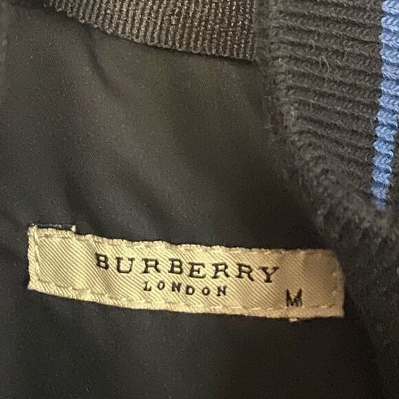 Burberry‎ Men’s Varsity Jacket Size M in black - Picture 5 of 9